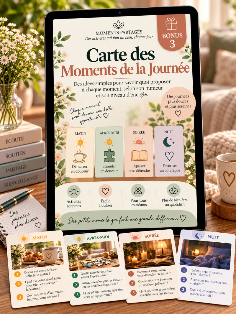 Bonus 3 : Carte des Moments de la Journée