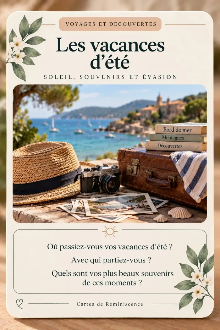 Fiche : Les vacances d'été